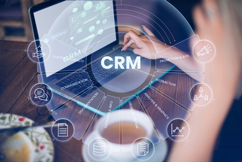 CRM sur un bureau