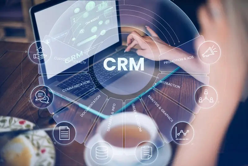 CRM sur un bureau