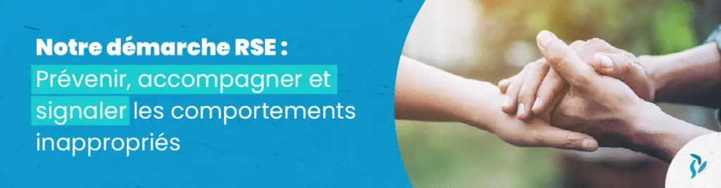 bannière mis en avant sur la prévention des comportements inappropriés en entreprise